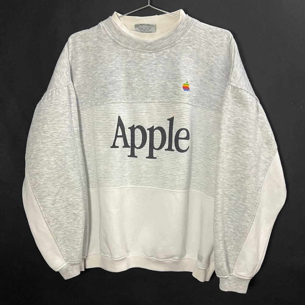 Vintage 90's Men's Apple Computer Long-Sleeve Sweat Shirt